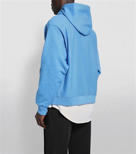 gucci band blue hoodie|gucci distressed hoodie.